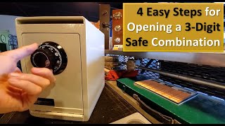 How to Open Safes With 3 Number Combinations [upl. by Norag]