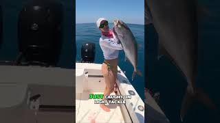 Epic Amberjack Battle Light Tackle Fishing Adventure [upl. by Betz]