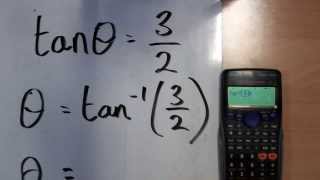 How to use a calculators inverse tan function [upl. by Asil]