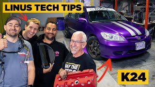 We Engine Swapped the LTT Honda Civic Feat LinusTechTips [upl. by Aiym]