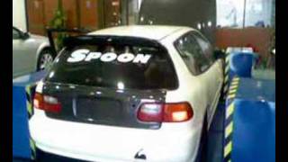 Trackfreeks Spoon honda eg6 dyno [upl. by Einhorn]