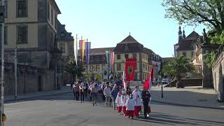 Bonifatiusfest Fulda 2023  Impressionen von der Ankunft der Pilger am Dom [upl. by Riatsala]