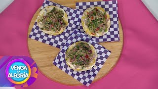 ¡Prepara unas deliciosas tostadas de salpicón de atún tatemado  Venga la Alegría [upl. by Kciv182]