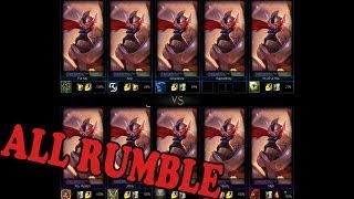 ONE FOR ALL  RUMBLE  ALL SAME CHAMPION deutschHD LEAGUE OF LEGENDS [upl. by Voorhis]