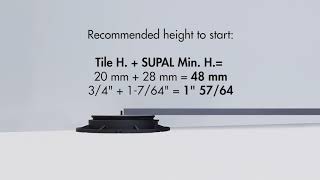 Recommended height to start Profilitec Uptec Pedestal System [upl. by Winterbottom455]