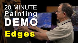 20minute Mike Svob painting demo edges [upl. by Damick578]