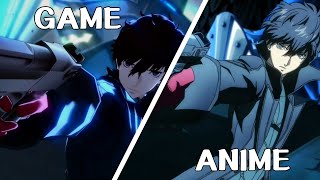 Satanael Shoots Yaldabaoth  Game VS Anime DUB P5A [upl. by Reffinnej406]