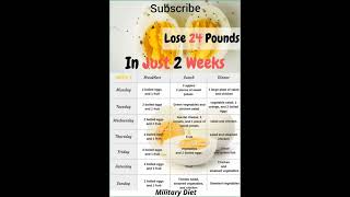 Military Diet Plan [upl. by Us]