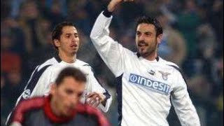 11022004  Lazio 4 Milan 0  Coppa Italia 20032004 [upl. by Rednasxela]