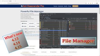 File Manager Ant Commander Pro  Whats new in version 413 414 and 415 [upl. by Nohsav834]