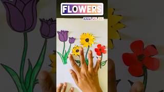 Flowers Paper Craft  How to Make Paper Flowers Flowers Day Craft  DIY Paper Flower [upl. by Inait]