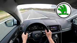 2024 Skoda Karoq 20 TDI 4x4 150PS TOP SPEED AUTOBAHN POV DRIVE [upl. by Aharon]