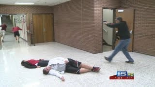 Middle school teachers go through shooter simulation [upl. by Shelia]