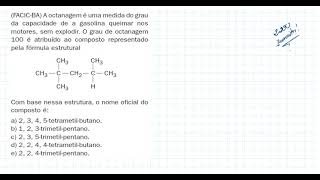 FACICBA A octanagem é uma medida do grau da capacidade de a gasolina queimar nos motores [upl. by Aldon]