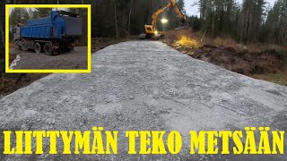 Liittymän teko metsäpalstalle [upl. by Ordnassela]