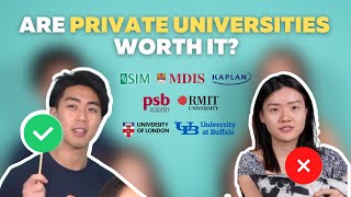 Are Private Universities in Singapore Worth It  SIM KAPLAN MDIS PSB RMIT UOL UB MURDOCH [upl. by Annnora]