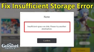 How to Fix Insufficient Storage Space Error in Genshin Impact [upl. by Varin]