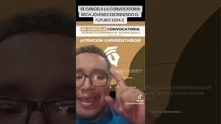 SE CANCELA Convocatoria Beca Jóvenes Escribiendo el Futuro 20242 [upl. by Aseret]