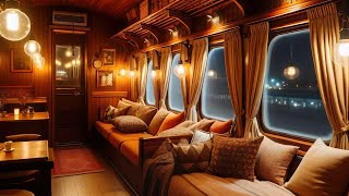 ASMR Journey on the 1930s Orient Express Cozy Cabin Escape from Istanbul to Paris with Rain Sounds [upl. by Lopez]