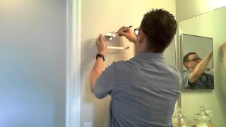 Mounting a Bathroom Towel Ring Easy DIY Project [upl. by Harikahs]