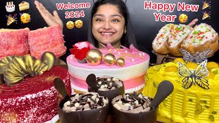 LAST VIDEO OF 2023 ❤️ ADVANCED HAPPY NEW YEAR TO YOU ALL 🎉 DHAMAKEDAR CAKE PARTY 🍰 🧁 🎂 [upl. by Akinert]