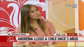 Andreína Chataing habla de su adaptación a la cultura chilena [upl. by Zingale]