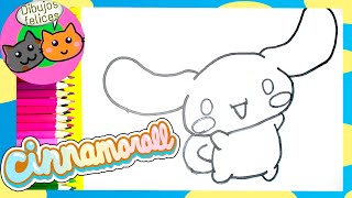 Dibujo🎨 de Cinnamoroll Aprende a Dibujar y Colorear🌈 [upl. by Ailekahs428]