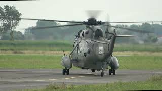 Oldtimer Sikorski S61  German Navy  departure Ostend Airport [upl. by Gula301]