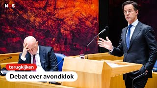 TERUGKIJKEN Debat over avondklok [upl. by Bonar]