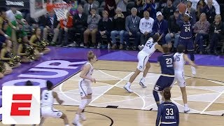 Notre Dames Arike Ogunbowale hits pullup jumper with 10 left to beat UConn in Final Four  ESPN [upl. by Arnulfo]