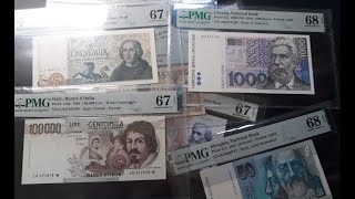 140 World Banknotes PMG 67 – 68 Grading Collection – Sept 7 2024 banknote currency pmg [upl. by Rosie366]