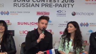 ESCKAZ in Moscow Russian Eurovision party press conference Part 1 [upl. by Ilan]