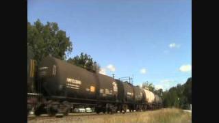 Carolina Coastal sulfur train in Downtown Knightdale [upl. by Eanar631]