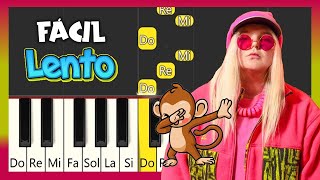 DANCE MONKEY  TUTORIAL DE PIANO LENTO [upl. by Refenej]