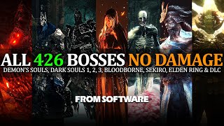 All 426 Boss Fights No Damage  Demons Souls Dark Souls 1 2 3 Bloodborne Sekiro amp Elden Ring [upl. by Acisse]