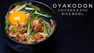 Super Flavorful Oyakodon w a Twist  Japanese Chicken amp Egg Rice Bowl Recipe [upl. by Damha545]