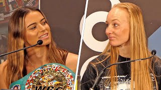 HEATED Chantelle Cameron vs Katie Taylor 2 • UNDERCARD PRESS CONFERENCE  DAZN Boxing [upl. by Ymas]