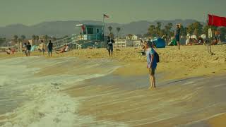 Santa Monica Beach High Tide [upl. by Ingham]