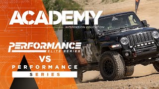 Ride Comparison – Performance Elite 25 vs Performance 20 Shocks » ACADEMY  FOX [upl. by Nyllaf]