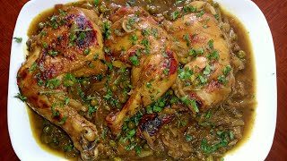 Poulet aux oignons recette Marocaine [upl. by Roleat]