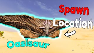 OASISAUR Spawn Location Ark Asa Scorched earth Oasisaur Spawn point [upl. by Alleuqcaj100]