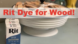 Using Rit Dye to dye wood [upl. by Ahseeyt]