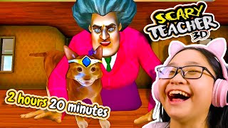 I Played Scary Teacher 3D again for 2 Hours 20 Minutes SUPERCUT PART 2 [upl. by Maghutte]