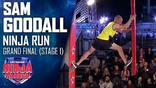 Sam Goodall narrowly beaten by the buzzer in Stage 1  Australian Ninja Warrior 2019 [upl. by Mcculloch]