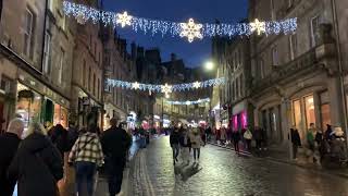 This Street night scene  Cockburn St Edinburgh video travel trending [upl. by Amby671]