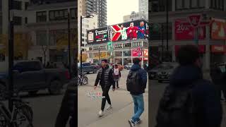 Dundas amp Yonge 🇨🇦 downtown downtowntoronto toronto shorts [upl. by Aikemot]