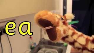 Geraldine the Giraffe learns ea as the e sound [upl. by Sommer]