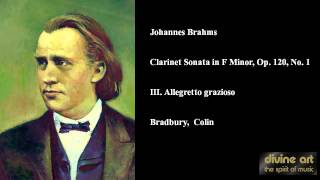 Johannes Brahms Clarinet Sonata in F Minor Op 120 No 1 III Allegretto grazioso [upl. by Heim42]