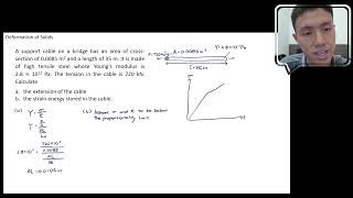 Deformation of Solids Example 1 Chapter 8 Physics of Matter [upl. by Ignacio354]