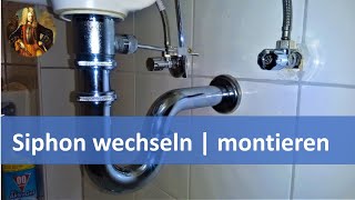 Siphon wechseln  austauschen  montieren [upl. by Sila]